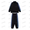 Xinxinbuy Men Designer Coat Jacket Paris Jacquard Letter Brodery Ribbon Set Cotton Tracksuit Långärmad kvinnor Blue Black White XS-XL