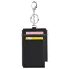 Party Favor Sublimation Badge Holder Blanks Avec Porte-clés Porte-clés En Cuir Pu Porte-cartes D'identité Bus Porte-clés Pendentifs Drop Delivery H Dh9Rb