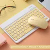 Combo's Nieuwe Universal Bluetooth Wireless Keyboard Mouse Set lichtgewicht draadloos toetsenbord voor pc -computers Mobiele telefoons