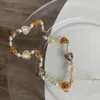 Chaînes collier de perles de verre Style européen américain personnalité mode couleur chaude collier os chaîne Mme accessoires de voyage