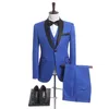 Costumes pour hommes Blazers JELTOIN costume de mariage pour hommes derniers manteau pantalon conceptions tissu imprimé robe de soirée formelle vêtements 3 pièces ensemble