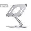 Suporte dobrável suporte para comprimido 360 ° rotativo design oco portátil Design ajustável Handsfree Laptop Riser Stand para telefones iPad Trabalho