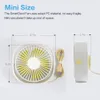 Gadgets USB Desk Fan Portable Desktop Table Fan med 3 Speed ​​360 Rotation Justerbar Strong Wind Tyst mini -fläkt för kontorshushåll