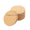 Mats Pads Plain Cork Coasters Round Square Drink Wine Coffee Pot Cup Mat Party Home Bar Table Anti Scald Cushion 0 65Zp G2 Drop De Dha9U