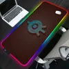 RESTS RGB -Code Lyoko Maus Pad Gamer Computer Mousepad RGB Backligit Gaming Accessoires Große Mousepad xxl für die Desk -Tastatur LED -Matte