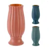 Vases Flower Vase Unbreakable Exquisite Smooth Touch Streamlined Solid Color Dried Arrangement Plastic For Living Room