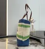 Borse da spiaggia firmate borse moda estiva in paglia nuovo stile borsa di lusso tessuto scava fuori borsa a tracolla da viaggio a tracolla da donna