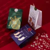 Confezione regalo Natale Borsa per bambini con adesivo Candy Apple Packaging Paper Box Year Tote