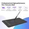 Tablets HUION H640P Graphics Drawing Tablets with 6 Press Keys 8192 Levels Stylus BatteryFree Digital Pen Tablet Android Phone Support