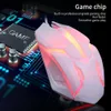 Myszy USB przewodowe mysz gier 7 kolorów oddychanie światła LED Optyczne laptop na PC Profesjonalne podświetlenie gry myszy USB