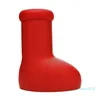 Big Red Boot Designer MSCHF Astro Boy Boots Dikke Bottom Non-Slip Rain Booties Rubber Platform Bootie Mode Oversized Mens