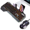 Combos Semimechanical Gamer Keyboard Kit RGB LED Backlight Plug And Play Keyboard Ergonomic Design Waterproof Gaming Keyboard Mouse
