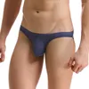 Mutande Uomo Seta Ghiaccio Slip Intimo Vita Bassa Sezione Sottile Traspirante Alta Elasticità Bikini Slip Homme