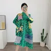 Casual Dresses Pleated Dress Women's 2023 Spring/Summer Size Lapel Polka Dot Shirt Fashionable Age Reducing Western Style Coat
