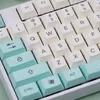 Combos DSA Profile Simple Green DyeSubbed Keycaps Set For MX Mechanical Keyboard 61/63/67/68/84/87/104keys Layout