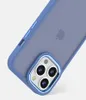 Custodia opaca Magsafe per iPhone 14 13 12 Pro Max 11 Xs 7 8 Plus per copertina glassata per la protezione dell'obiettivo del caricabatterie wireless