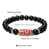 Beaded Strand Natural Stone Beads Bracelet Men Tibetan Dzi Aagtes Charm For Women Nce Healing Yoga Buddha Jewelry Drop Delivery Brace Dhtyn