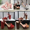 Fashion summer sandals shoes crystal leather sandals Suede Buckle gold black red ladies spike Party high heels size 35-429rqo#