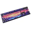 Tillbehör 110 Keys/Set Sunset Glow KeyCaps PBT 5 Sides Dye SubliMation Key Caps för mekaniskt tangentbord OEM -profil Sidansgring