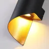 Wandlamp Zwart SCONCE Glazen LED Zhexagonale slaapkamer Decor Buitenverlichtingslampen Bed