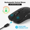 Möss Jelly Comb Bluetooth Mouse Wireless 2.4G Dual Mode Mouse For Laptop Tablet Rechargeble Ergonomic Gaming Mouse 7Color Backlit