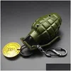 Herb Grinder Arrivo Accendini militari creativi Mano Frag Metallo Torcia Gas Gonfiabile Antivento Grandi dimensioni Strumenti esterni Drop Delivery Dhbse