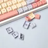 Tillbehör 132 Keys XDA KeyCaps PBT Dye SubliMation KeyCaps Pink Marshmallow Theme för Mechanical Keyboard GMMK Pro TM680 89 XDA KeyCap