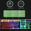 Combos Vococal 104Key Colorful Backlit Wired Mechanical Gaming Keyboard Mouse KIt Combo for PC Laptop Desktop Computer Home Office Bar