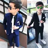 Suits Flower Boys Wedding Suit Child Party Performance Costume Kids POGRAPHY Graduation Suit Blazerpants 2st Slim Ceremony Set 230526