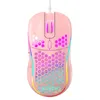 Mice Light Honeycomb Wired Gaming Mouse RGB Backlit 6 Key 7200DPI Mice Macro Programming Mause for PC Laptop Desktop Computer Gamer