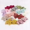 Big Bow Knot Kids headwraps Elastic Soft Newborn Småbarn Hårband Söta babyflickor Huvudbonnar Hårtillbehör Foto rekvisita