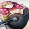 Kuddar 2022 Ny 3D -muspadspel Genshin Impact Ganyu Mouse Pad Threedimensional Wrist Rest Gamer Desktop Mousepad Boobs Ass Pad