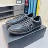 Mode Män DOWNTOWN Fritidsskor Löparsneakers Halkfria lätta underdelar Italien Låga toppar Elastiskt band Läder Designer Enkel Casuals Comfor Sportskor Box EU 38-45