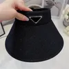 Shiny Summer Designer Visors Female Sunbonnet Topless Women Visor Hatts Cotton Blending Sparkling Bling Caps Herr Designers Sun Hat Beach