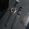 Armbanduhren Cronos Herrenuhren Bronze Luxusuhr Militärische automatische mechanische Armbanduhr Leuchtendes wasserdichtes Saphirleder Ban