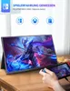 Monitors UPERFECT 15.6" Portable Monitor 350Nits Brightness FHD 1920x1080 IPS Screen HDR Gaming Computer Display With USB C For Laptop PC