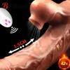 Dildo Riscaldamento Telescopico Vibrazione Vaginale Clintoride Stimolare Telecomando Masturbatore Massaggio Giocattolo Del Sesso Nella Vita Reale Delle Donne