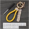 Keychains Lanyards Antilost Practical Fashionable Shining Rhinestones Car Keychain Birthday Gift Drop Delivery Fashion Accessories Dh9C6