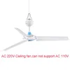 Gadgets AC 220V 15,7 tot 41 inch stille plafondventilator Mute elektrische hangventilator met schakelaar voor dineren woonkamer thuisbed slaapzaal