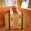 Designer große Woody-Tragetasche, Shop, Strandtaschen, 3 Größen, Damen, Herren, Canvas, Mini-Pochette, Canvas, Schulter-Clutch, Luxus-Geldbörse und Handtasche, CrossBody-Wochenend-Modetasche