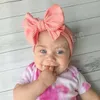 Big Bow Knot Kids headwraps Elastic Soft Newborn Småbarn Hårband Söta babyflickor Huvudbonnar Hårtillbehör Foto rekvisita