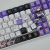 Accessories 129 Keys GMK Genshin Keqing Keycaps PBT Dye Sublimation Mechanical Keyboard Key Cap Cherry Profile For MX Switch