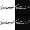 New Black Red Racing Car Decor Auto riflettente TRD Car Vinyl Graphic Decal Lettera Personality Car Sticker 19cmx7cm Car Decal