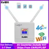 Routeurs kuwfi 150 Mbps routeur sans fil 4G routeur wifi avec slot sim slot rj45 doubles antennes externes pour support à domicile 10 utilisateurs wifi