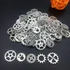 Charms 50PCS 10 Color Small Size 8-15mm Mix Alloy Mechanical Steampunk Cogs & Gears Diy Accessories Oct Drop Shi