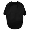 Hundkläder svart stilig valp mjuk tröja jacka tänkande skjorta rund hals för höstdog
