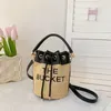 Hotsale Straw marc Tote Bag totes Femmes Sacs à bandoulière Créateurs de mode Sacs à main Portefeuille All-match Classique Lettre Imprimer Seau Sac Broderie Sac De Plage