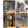 タオルラック回転可能なバスルーム棚フックなしドリルシャワータオルハンガーキッチン収納棚バスルームアクセサリー