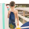 Förvaringspåsar leksakspåse praktiskt miljövänligt lätt att bära hushållsmaterial strandmask väska