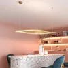 Les lustres suspendus à LED de cristal moderne sont utilisés pour la table à manger de chambre à coucher étude salon bureau appartement Coffee Shop Home Lighting